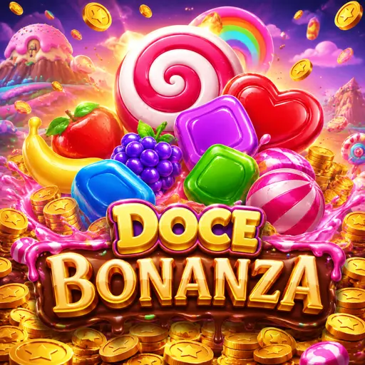Grade do Sweet Bonanza durante rodada com multiplicadores